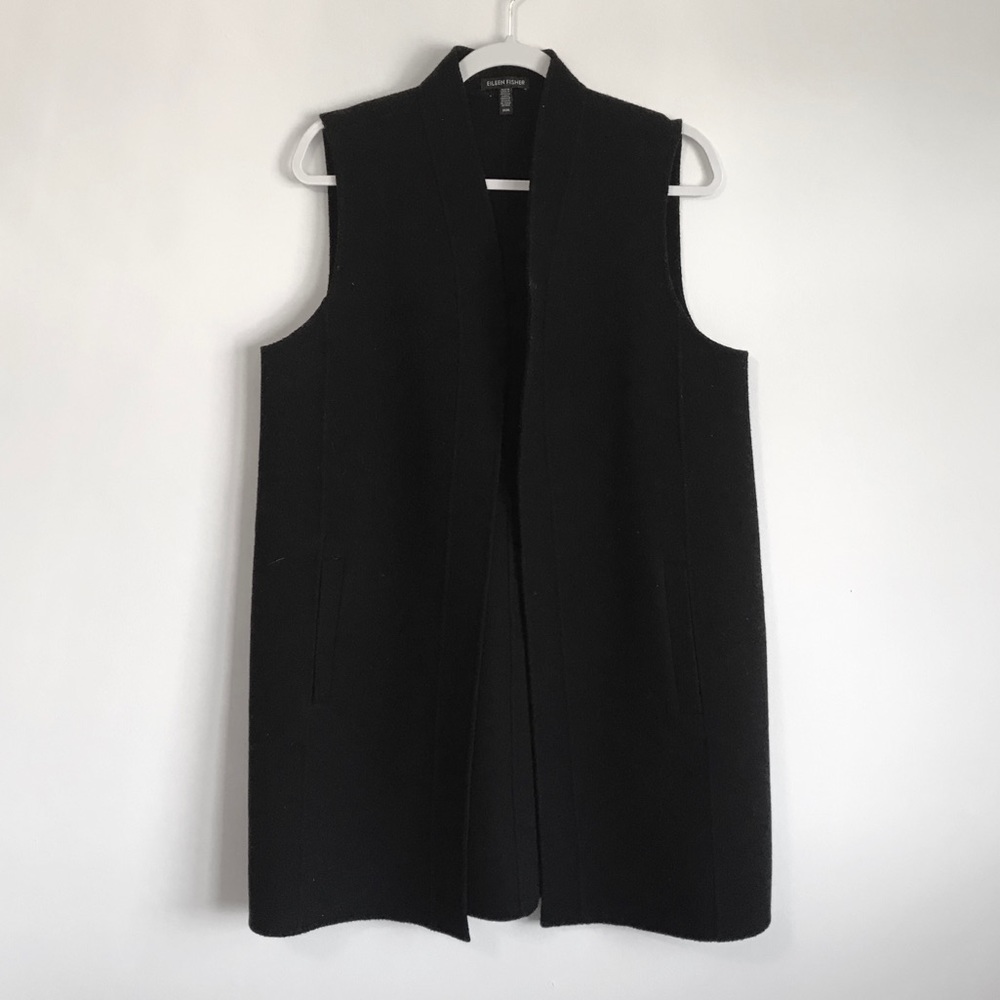 Eileen Fisher • Boiled Wool Jersey Vest